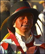 A Whittlesea Straw Bear Festival dancer