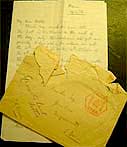 A soldier's letter from World War One