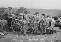 Boer artillery at Ladysmith, South Africa, circa 1899
