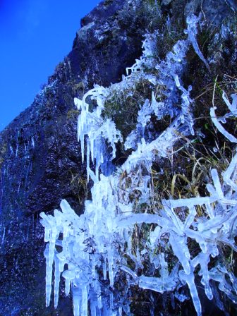 waterfall icicles in the western isles, not a common site.<br