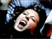 Katherine Isabelle screaming