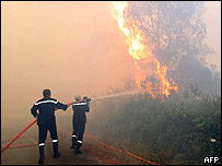 incêndio no sul da França