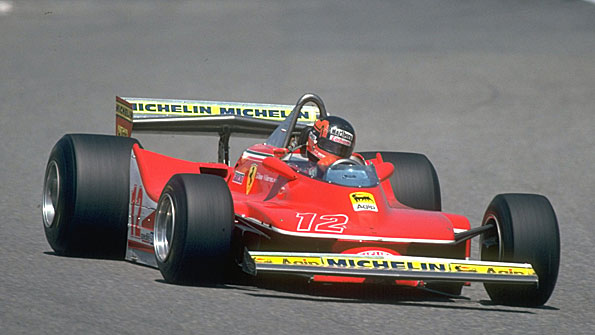 Gilles Villeneuve in the 1979 Ferrari 312T4