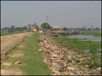 Hindistan'da bir karayolu