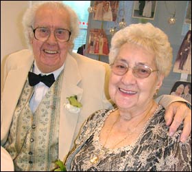 John & Iris Hardy on their wedding day