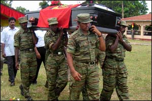 Tigers carrying Sivaram body