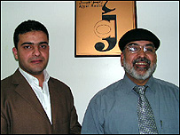Walid Nassar (esq.) e Adib Bakri