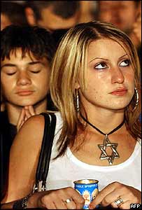 Manifestantes em Tel Aviv