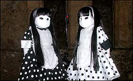 Creo and Pestis, 2004. Courtesy and copyright Ufuoma Urie