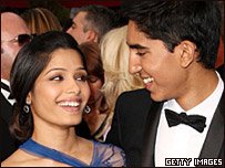 Hai ngôi sao của phim Slumdog Millionaire