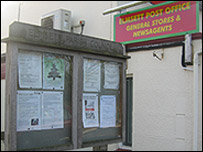 Post office noticeboard