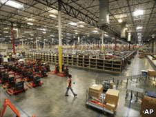 Online retailer's warehouse
