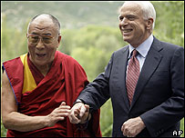 Dalai Lama e John McCain