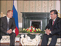 Путін і Рахмонов