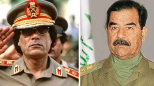 صدام و قذافی