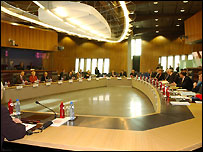 Avrupa Komisyonu'nun bir oturumu