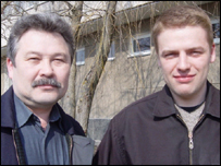 Aleksandr Nazimov e seu filho Artem