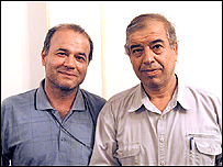 ابراهیم مددی و منصور اسانلو - عکس: آرش عاشوری نیا