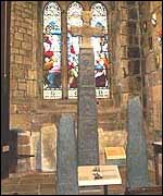 Crosses inside Ilkley Parish Church