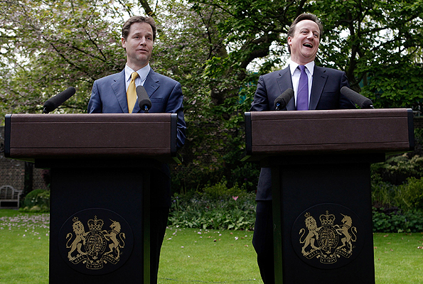 Nick Clegg and David Cameron