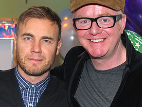 Birthday boy, Gary and Chris