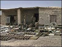 انبار مهمات و تجهيزات نزديک فلوجه