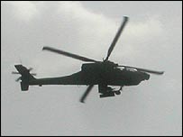 Irak'taki bir ABD helikopteri