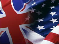پرچم آمریکا و بریتانیا