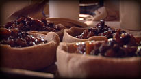 Add mincemeat to pies