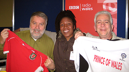 Roy Noble with Martha and David Holman