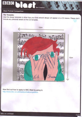 Ed Sheeran Album Cover- Words To Make You Blush