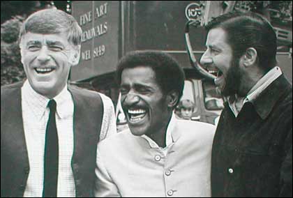 Peter Lawford, Sammy Davis Jnr and Jerry Lewis