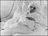 Albert Scanlon in hospital (09/02/58)