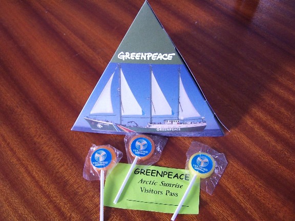 Greenpeace lollies.