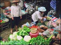 वियतनाम का एक बाज़ार