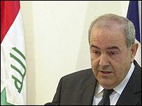 ایاد علاوی اپنے امیدواروں کے ناموں کا اعلان کرنے والے تھے