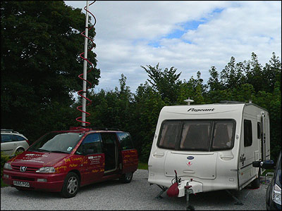 Radio car and caravan