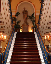 The stairs in the Town Hall