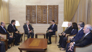 الأسد يستقبل الإبراهيمي في دمشق