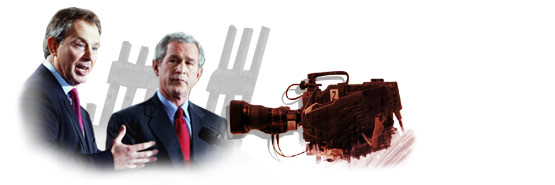 Tony Blair a George Bush