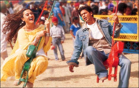 Priety Zinta and Shah Rukh Khan
