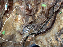 मिसाइल की सेटेलाइट तस्वीर