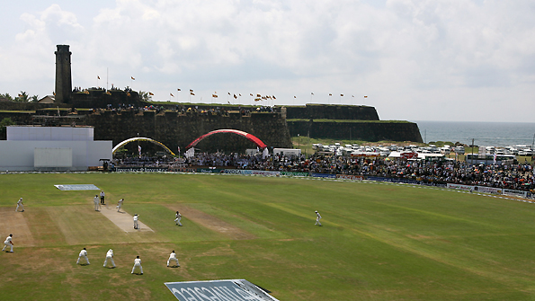 The Galle cricket ground in Sri Lanka
