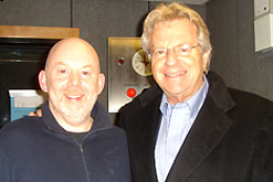 Jerry Springer in a clinch with producer poppet JP Devlin