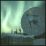 imagem da aurora boreal na base sueca de Esrange (Foto: Swedish Space Corporation)