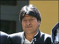 O presidente da Bolívia, Evo Morales