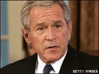 O presidente dos Estados Unidos, George W. Bush, nesta terça-feira