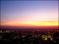 Sunset from Beetham Tower [pic: Duncan Lockwood]