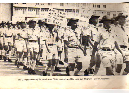 A group of Young Pioneers on parade