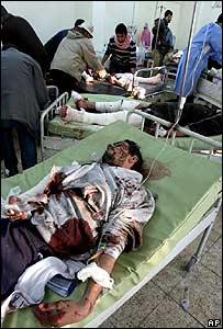 بغداد میں ایک حملے کے زخمی